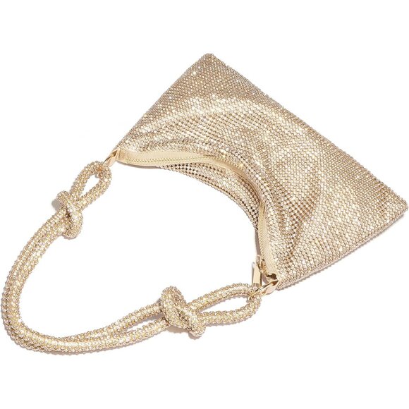 Rhinestone Purse for Women Evening Bag Glitter Sparkly Mini Handbags - Picture 5 of 9